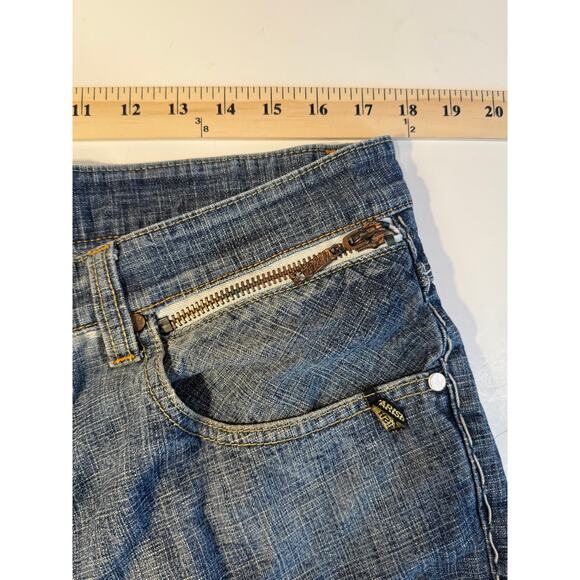Parish Nation Jeans Men’s 38 Denim Stud P Pockets Zip Detail Hip Hop Vintage - Picture 8 of 11